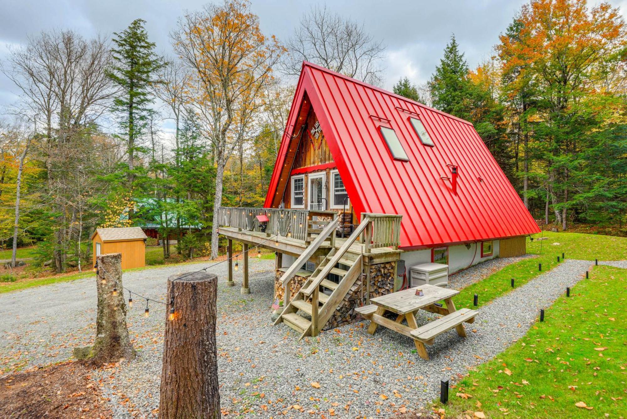 Moments To Mount Snow Idyllic A-Frame Cabin Villa Wilmington Ngoại thất bức ảnh