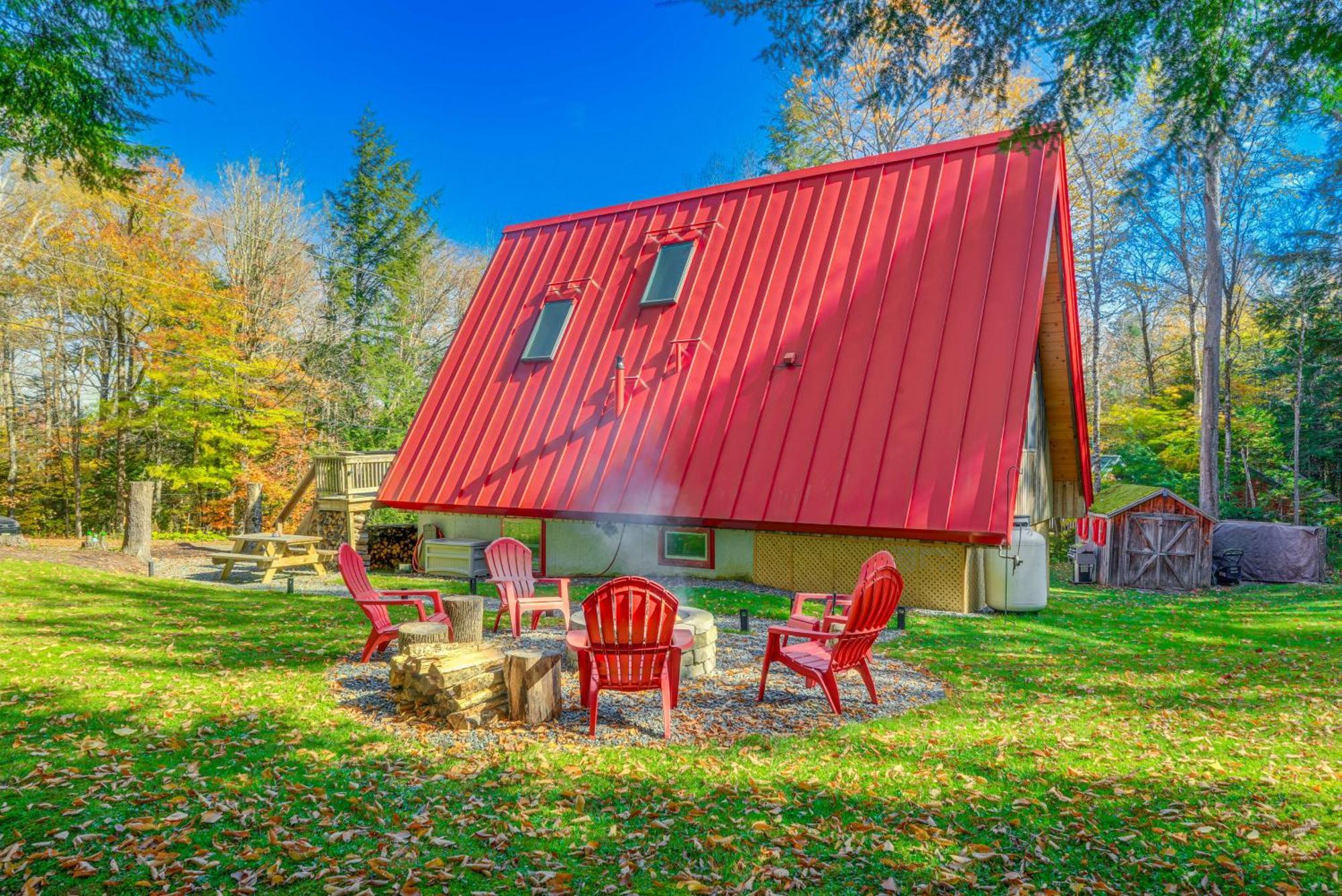 Moments To Mount Snow Idyllic A-Frame Cabin Villa Wilmington Ngoại thất bức ảnh