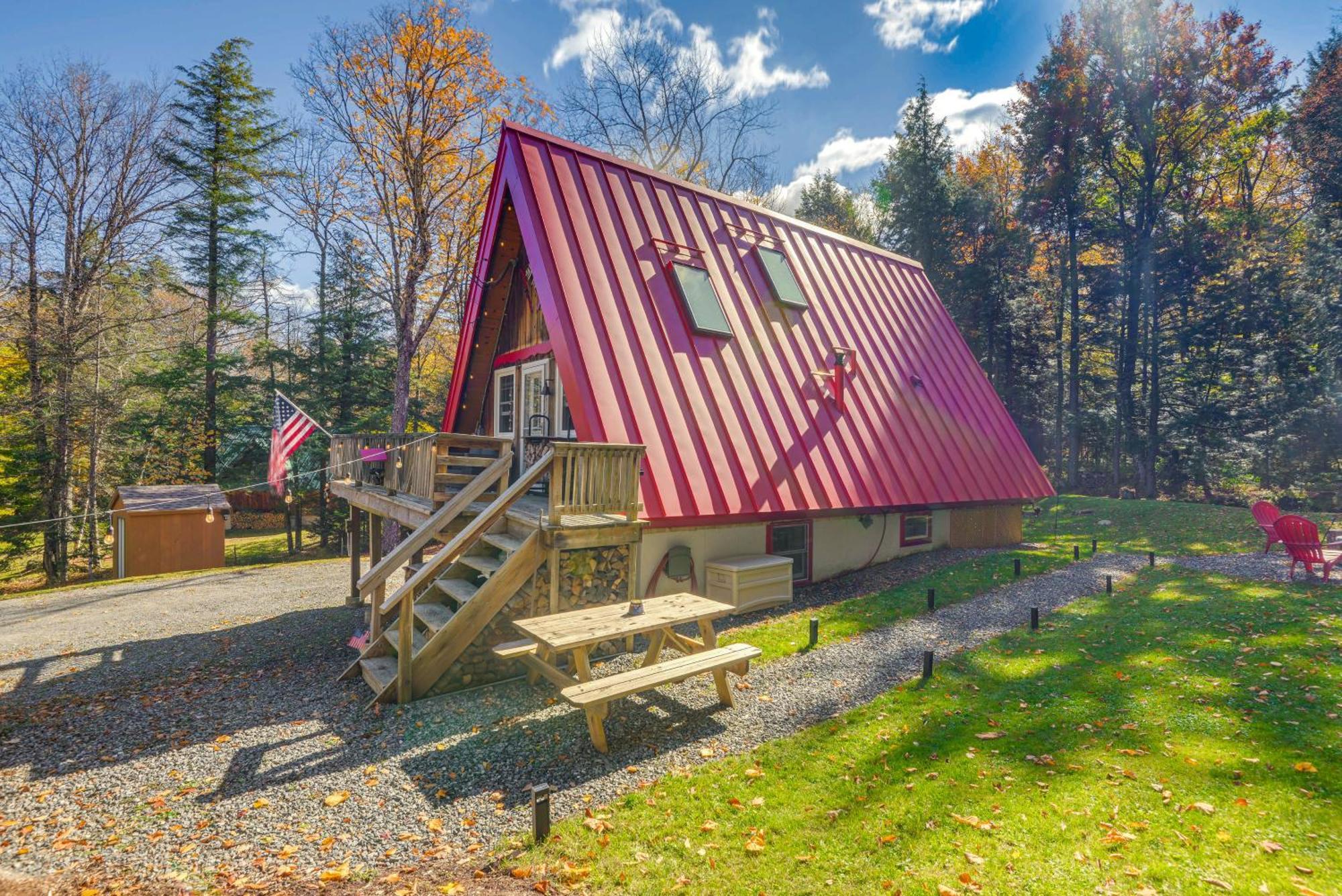 Moments To Mount Snow Idyllic A-Frame Cabin Villa Wilmington Ngoại thất bức ảnh