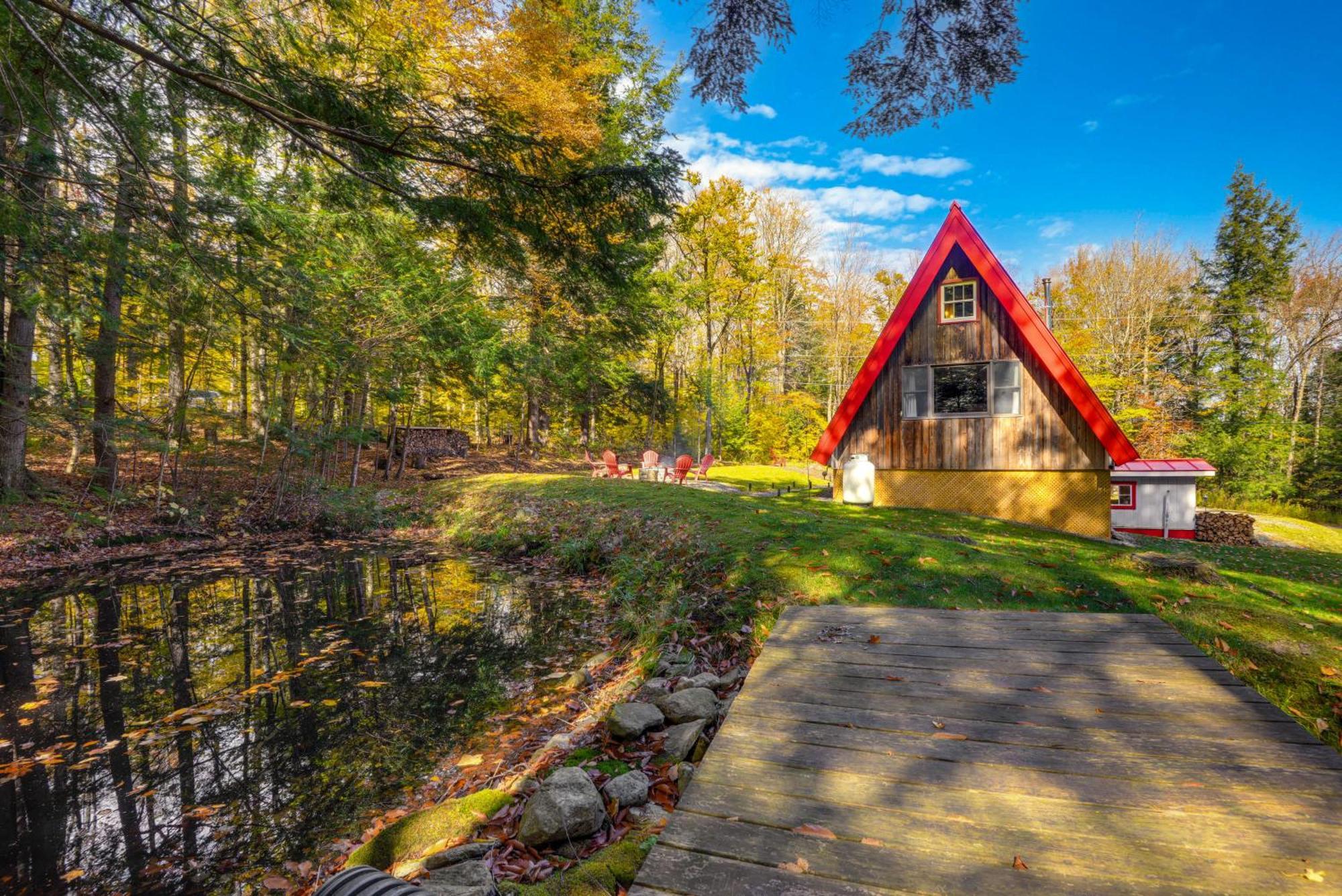 Moments To Mount Snow Idyllic A-Frame Cabin Villa Wilmington Ngoại thất bức ảnh